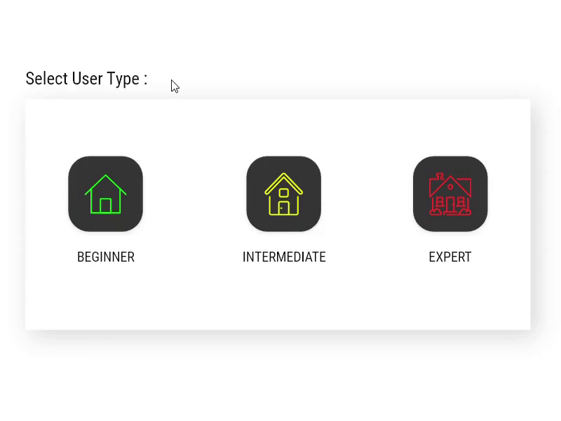 DailyUI #064 Select User Type adobe xd animated animation app creative daily 100 challenge daily challenge dailyui design dribbble gif gif animated gif animation illustration select select user type ui user user type web