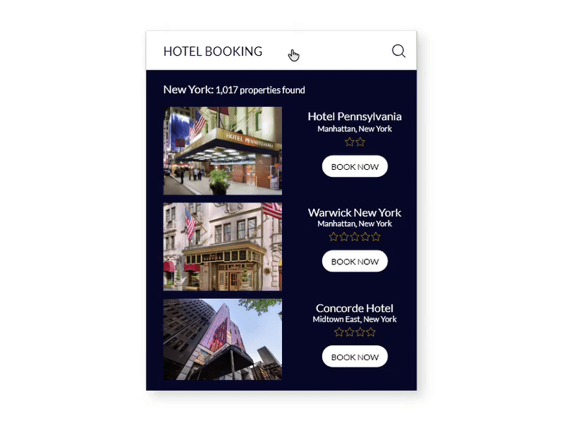 DailyUI #067 Hotel Booking adobe xd animated animation app booking booking app creative daily 100 challenge daily challenge dailyui design dribbble gif gif animated gif animation hotel app hotel booking mobile ui web