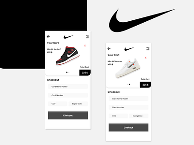Checkout Page For Nike app dailyUi adobe xd app app design checkout form checkout page concept dailyui design minimal nike shoes ui ui kits uiux ux