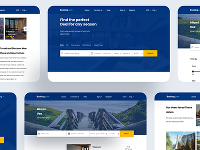 Redesing of Booking.com Web app adobe xd adobexd booking booking app flat free free kits freebie xd freebies fruit redesign travel ui ui kits ui ux ux voyage