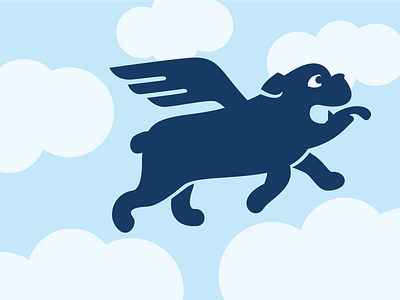 Flying Bulldog bulldog flying