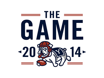 The Game '14 bulldog football handsome dan harvard yale sports t shirt the game yale