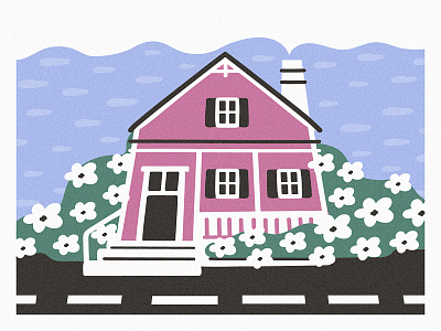 Sweet home cartoon cute design home illustration illustration 2d minimal spring sweet vector vibes