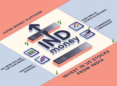 IND Money Future Space branding futurespace illustration ind minimalist money poster