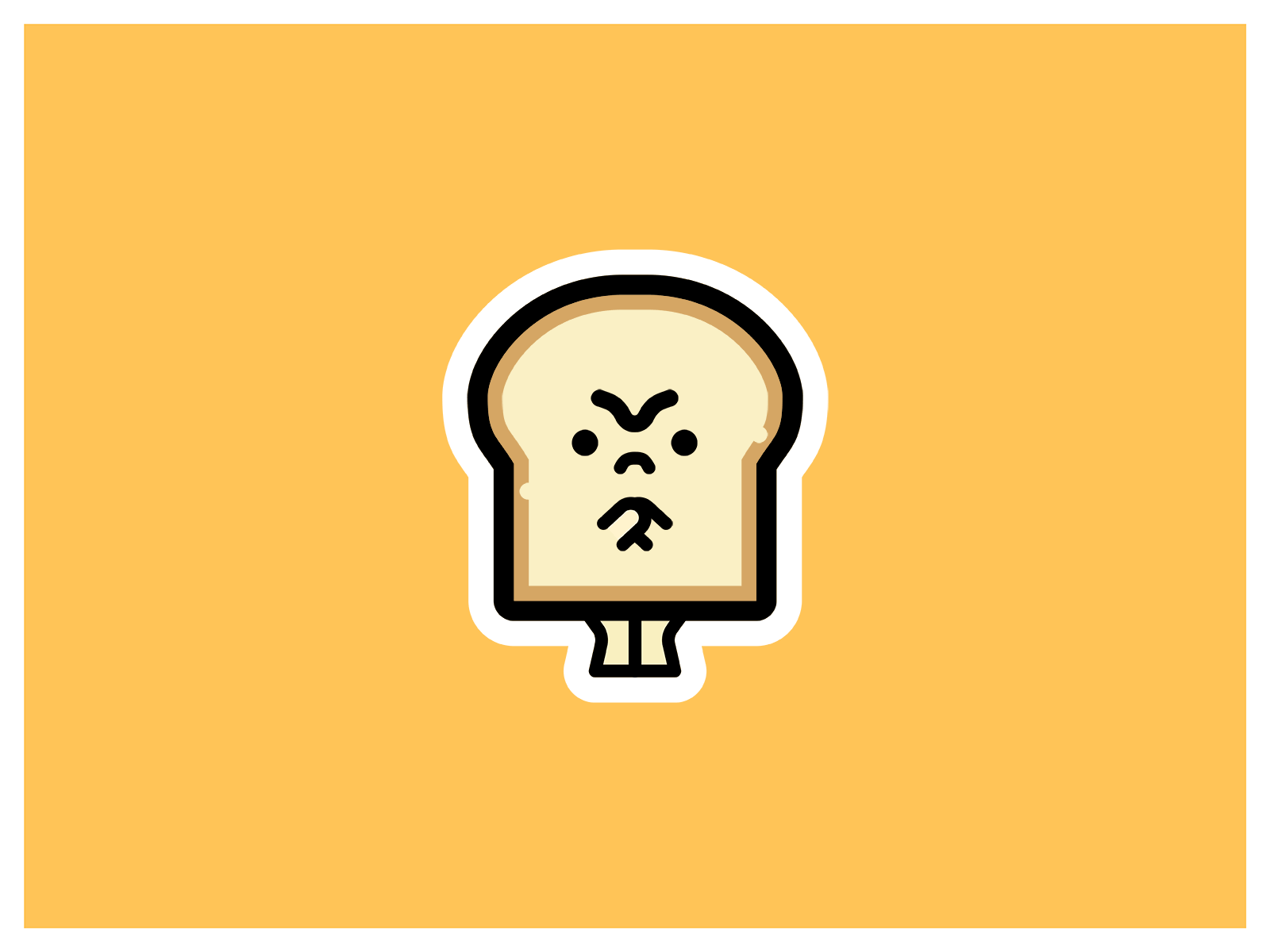 Toast concept character/mascot animation brazil bread character concept cute design graphic design illustration illustrator mascot toast