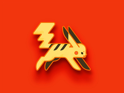 Pikachu geometric bolt