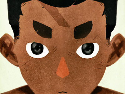 nnihhei debut...not adobe boy brazil character debut eye eyes face intuos photoshop texture wacom