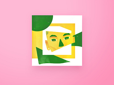 Brasileiro (Skillshare's project) brazil color digital face gemetrical illustrator painting photoshop portrait shape simple skillshare