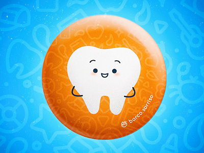 Happy Tooth brazil button character children dental happy illustration illustrator kid mascot photoshop tooth