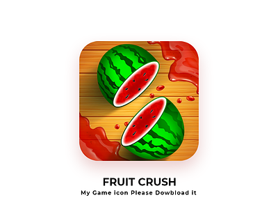 Fruit Crush animation app company logo icon illustration logo logo design logotype ux