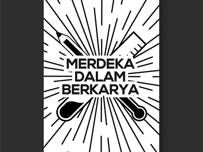 Merdeka Dalam Berkarya branding chemistry design illustration logo vector