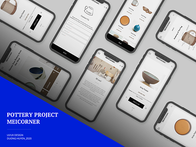 Pottery Project app design creative design graphicdesign photoshop ui ui web design uiux xd design
