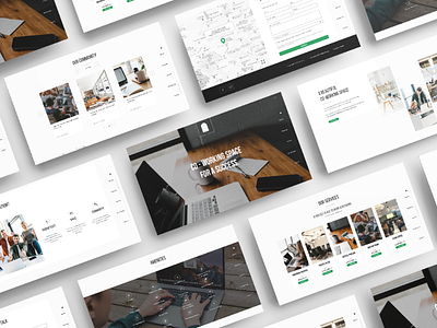 My web design for a co - working spaces 🏢 ui web design