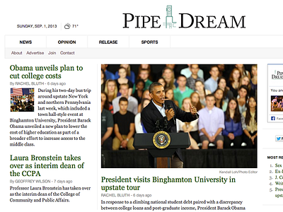 Pipe Dream - Obama visits Binghamton