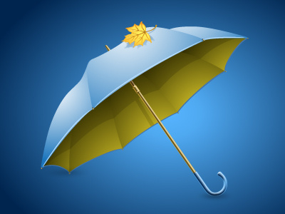 Rainy fall rain umbrella