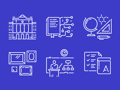 Icons for Lviv National University site