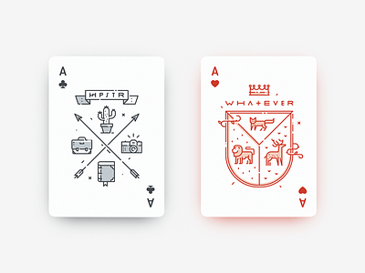 Hipsteria: Aces I card deck hipster hipsteria icon line playing cards