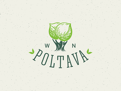 WN Poltava agriculture agro growing logo mark poltava walnut