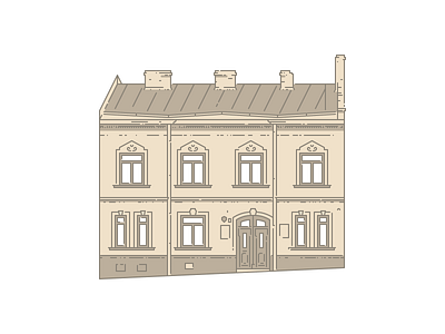 Lviv Houses — 7 Nizhynska St architecture building house icon illustration lviv
