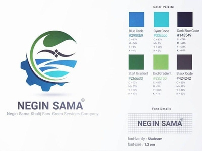 NEGIN SAMA Co. Logo company logo logo 2d negin sama لوگو