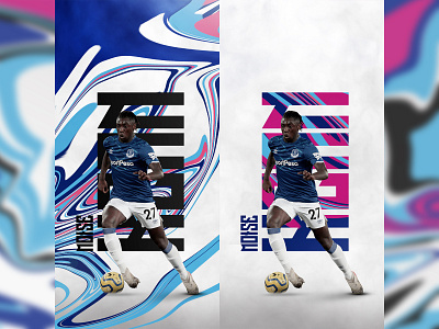 Moise Kean - Everton artwork design everton football illustration poster soccer sport sports design typography