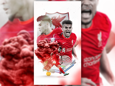Luis Diaz | Liverpool FC branding design football football design graphic design liverpool photoshop poster premier league sports design