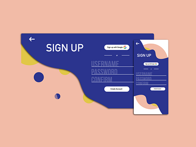 Sign Up Page - Daily UI 001 animation app design flat illustrator sign up sign up page ui website