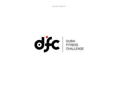 Dubai Fitness Challenge / logo black branding creative dubai identity illustrator logotype logotype design shapes visual design