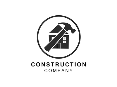 Construction Company Logo design flat illustration logo vector