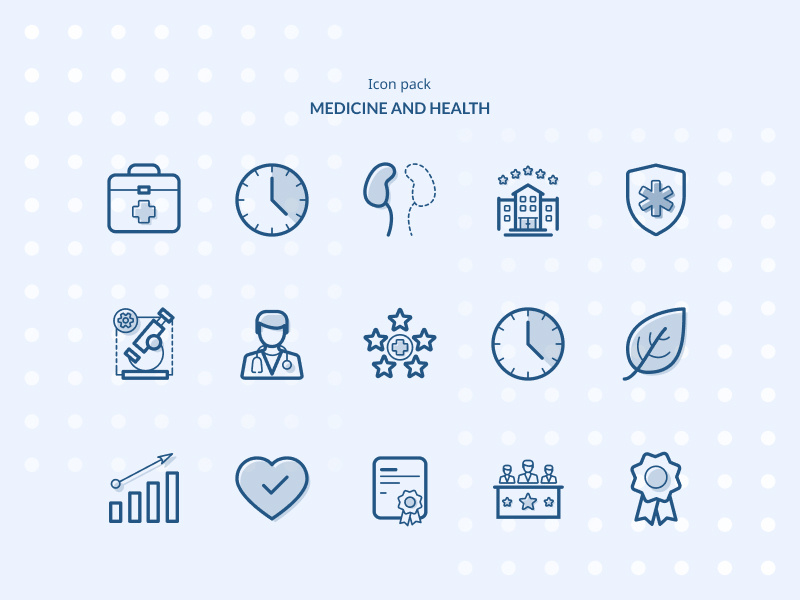 Medicine and Health Icon Pack branding ui figma iconset ambulance service pharmacy doctor medicine illustation icons icon hospital graphic design aid