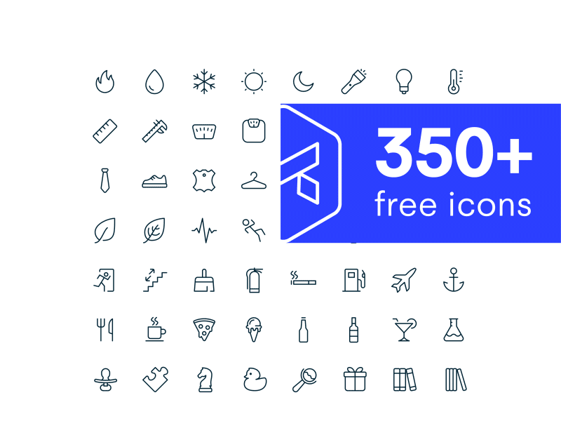 350+ Free Icon Set