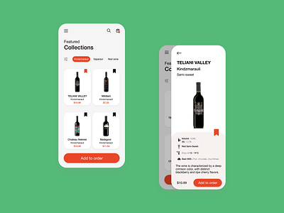 Design for an online wine shop app design food app online shop online shopping ui uidesign ux wine wine app
