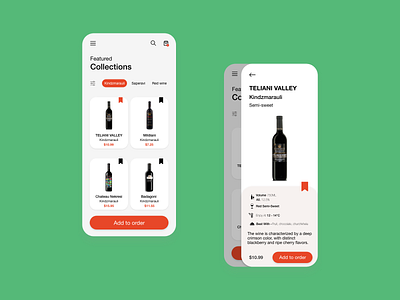 Design for an online wine shop