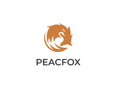 Logo Fox Peacock brand identity branding design fox graphic design illustration illustrator logo logotype peacock vector