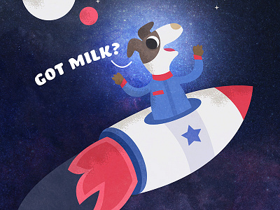 The Milky Way dog milk milky poster space way