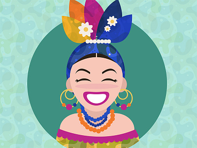 Carmen Miranda carmen carmen miranda happy miranda portrait vector