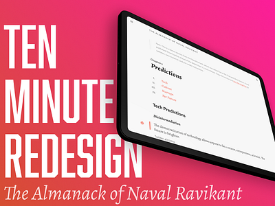 10-Minute Redesign: Navalmanack.com tutorial typography