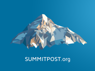 SummitPost logo redesign logo low poly mountain outdoors poly