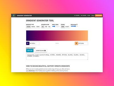 Gradient generator – free tool