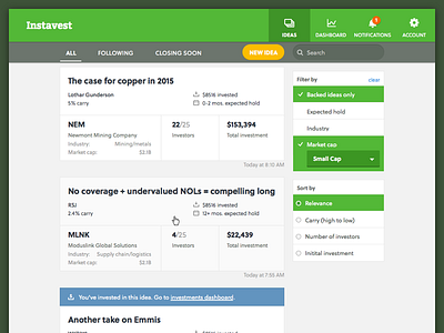 Social stock picking