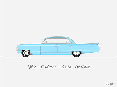 1962 Cadillac Sedan De Ville illustration