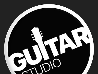 Guitar Studio (Logo) art design guitar icon illustration logo logo design logotype minimal studio typography ux vector