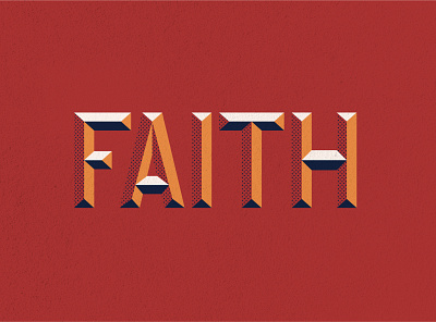 Faith illustration lettering lettering art lettering artist type type art type design