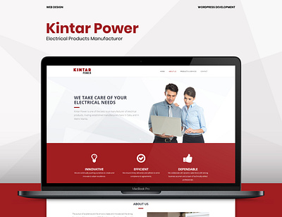 Kintar Power Website ui ux website website design wordpress wordpress design wordpress development
