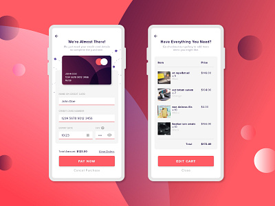 Daily UI #002 credit card credit card checkout mobile app mobile app design mobile design mobile ui ui