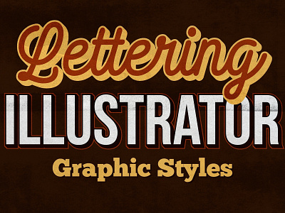 Adobe Illustrator Lettering Graphic Styles