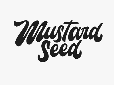 Mustard Seed Logo hand lettering lettering lettering art lettering artist logo logo design logo designer logotype logotype design logotype designer