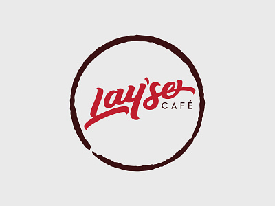 Layse Cafe Logotype cafe cafe logo lettering logo logo design logotype