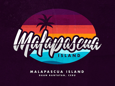 Malapascua beach design lettering lettering art lettering artist malapascua sand summer sun vector