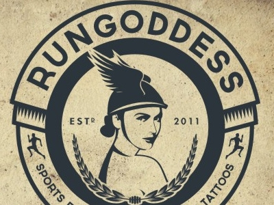 Rungoddess beautiful design emblem emblem design estd goddess illustration logo logo design old school sport tattoo vector vintage wings woman